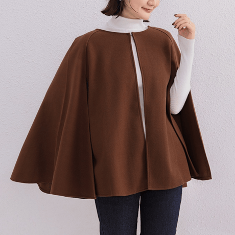 slit sleeve poncho coat　MA1640
