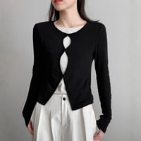 cutout docking cardigan tee　MA1870