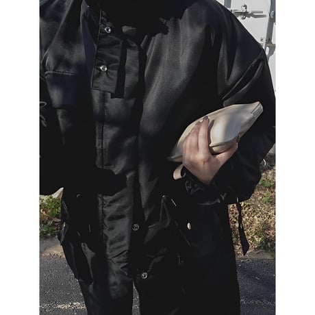 military-style oversized coat　MA1348