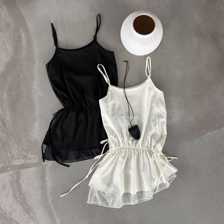 drawstring double hem camisole tops　MA1963
