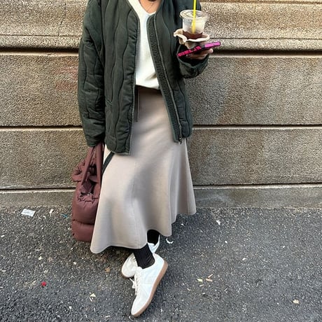collarless quiting jacket　MA1299
