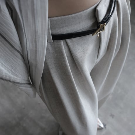 high waist drape commuter pants 　MA1675