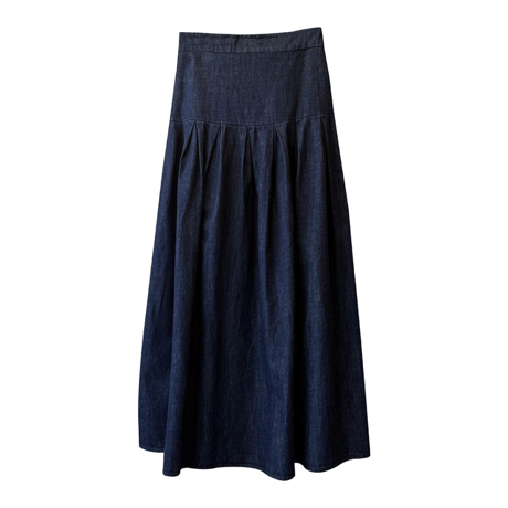 swing Denim Maxi Skirt　MA1635