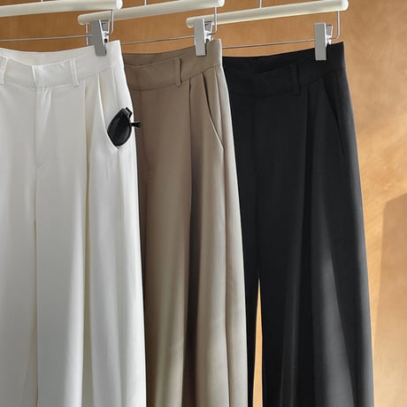 flow tuck wide pants　MA1764