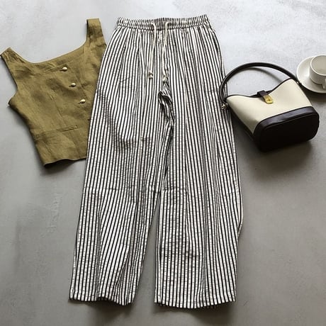 stripe wide-leg pants　MA1103