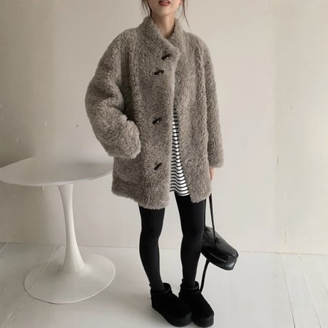wool toggle shearling coat　MA1679