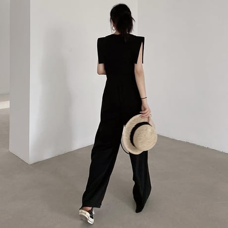 sleeveless wide leg jumpsuit　MA1849