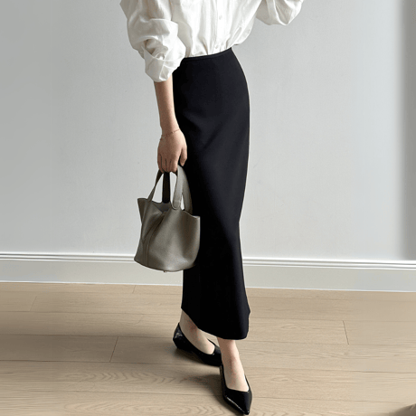 sleek midi skirt　MA1565