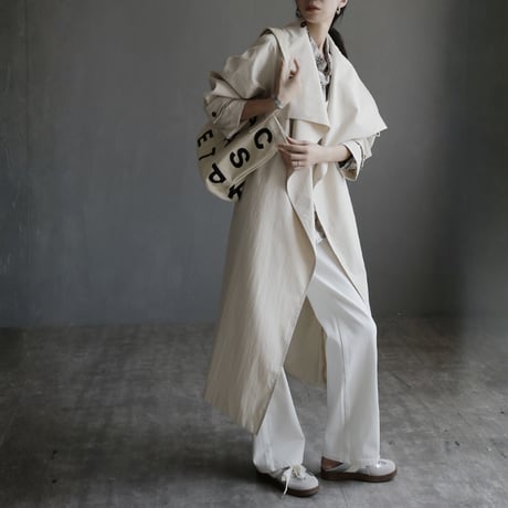 french stand collar loose work coat　MA1671