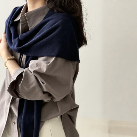 soft knit shoulder stole　MA1658