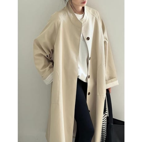 stand collar single coat　MA1135