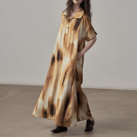 loose fit long shirt dress　MA1382