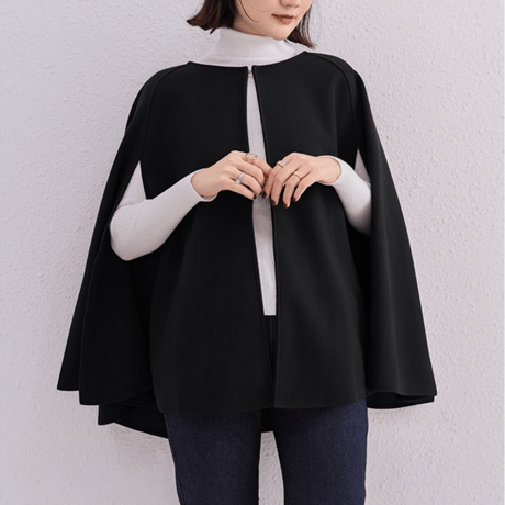 slit sleeve poncho coat　MA1640