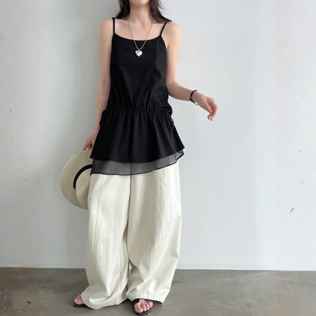 drawstring double hem camisole tops　MA1963