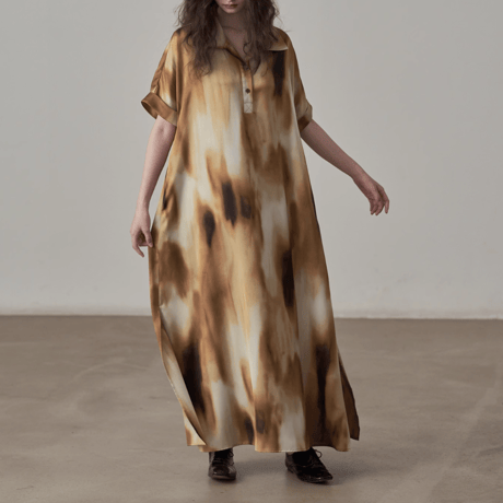loose fit long shirt dress　MA1382