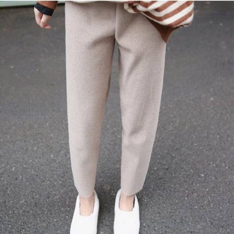 soft fit ankle knit pants　MA1754