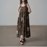 retro floral sleeveless onepiece　MA1418