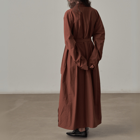 loose shirt dress with waist belt　MA1392