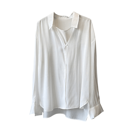 french drape pullover shirt　MA1594