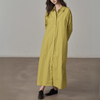 drop shoulder long shirt one piece　MA1379