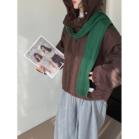 front zip hooded jacket　MA1296
