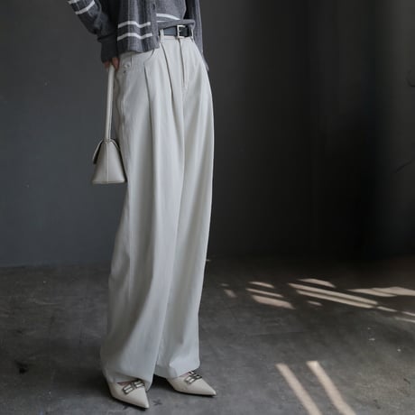 modern loose fit high rise denim white/blue 2color　MA1667