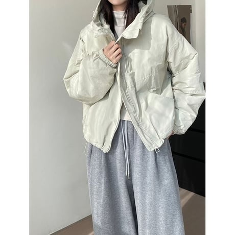 front zip hooded jacket　MA1296