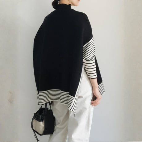 modern asymmetric poncho　MA1844