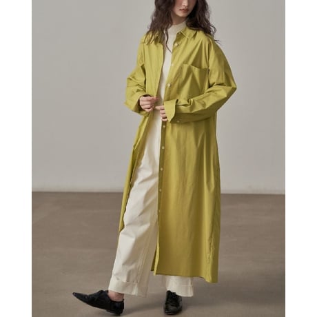 drop shoulder long shirt one piece　MA1379