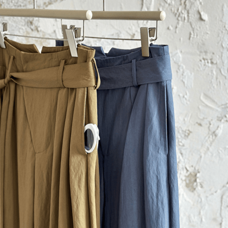 belted volume line pants　MA1532