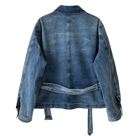 belt design denim jacket　MA1911