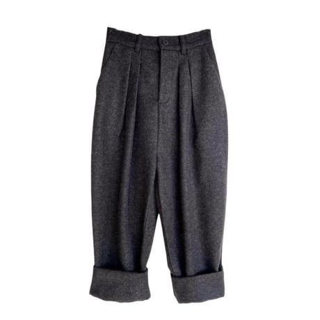 tucked wide cropped trousers　MA1718
