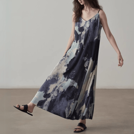 abstract print camisole onepiece　MA1429