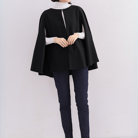 slit sleeve poncho coat　MA1640
