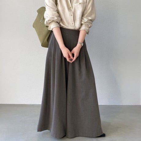 modern volume tuck flare pants　MA1798