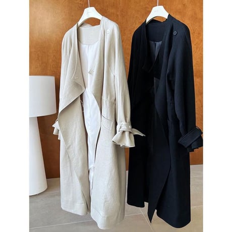 drape light long coat　MA1136