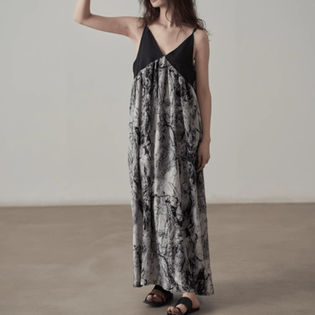 damaged nuance design retro onepiece　MA1431