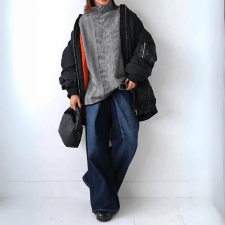 chidoripattern knit pullover　MA1643