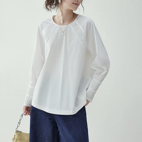 pleated cuff design tops　MA1183