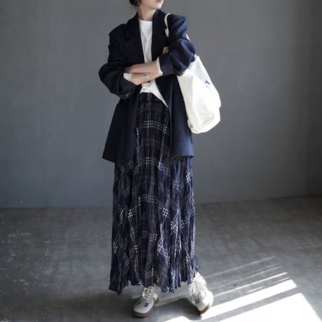 french lapel longline tailored jacket　MA1918