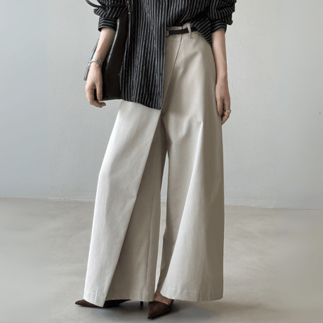 splicing design wide pants　MA1590