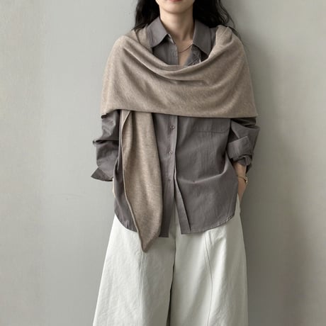 soft knit shoulder stole　MA1658