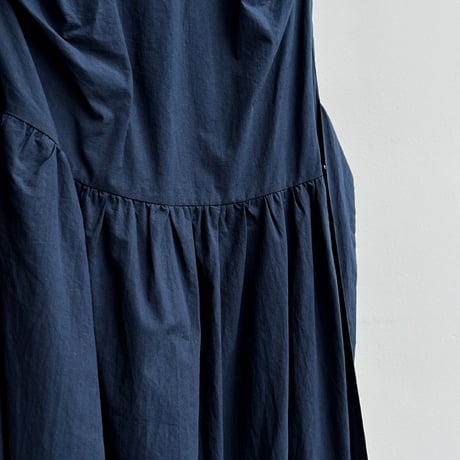 sleeveless waist ribbon gather one piece/3color　MA1993