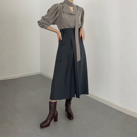 elegant slit high waist skirt　MA1841