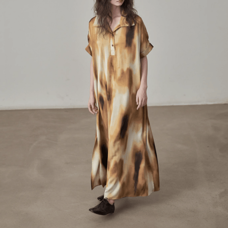 loose fit long shirt dress　MA1382