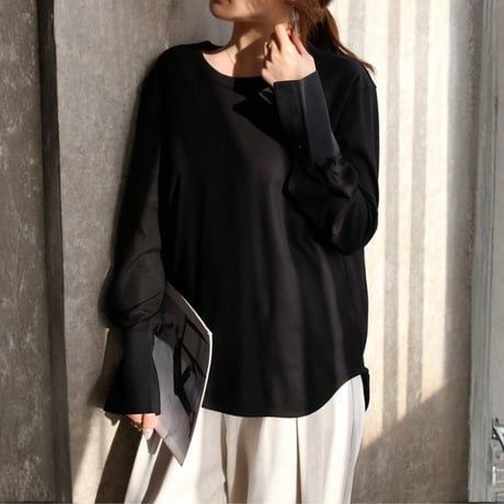 long cuffs rib cut top　MA1838