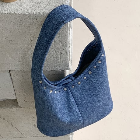 line studded one handle bag　MA1898
