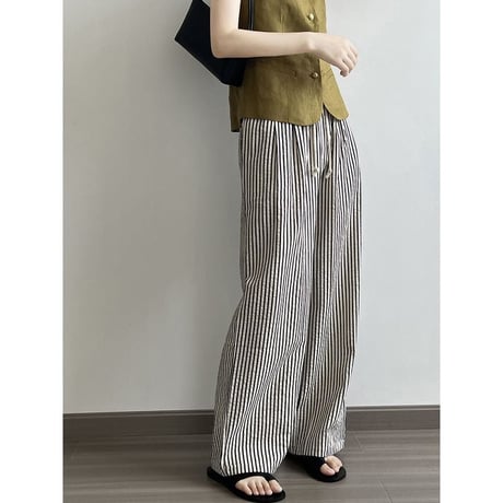 stripe wide-leg pants　MA1103