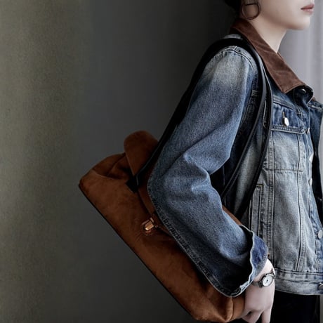 retro wash contrast collar denim jacket　MA1914