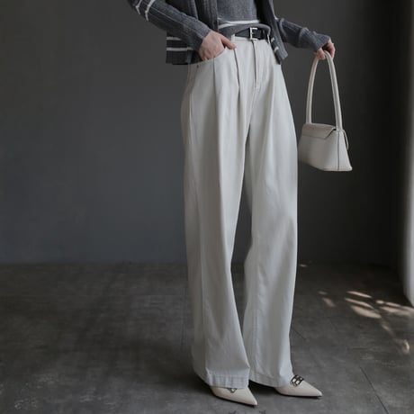 modern loose fit high rise denim white/blue 2color　MA1667
